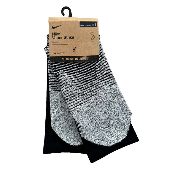 Nike DH6613-010 NikeGrip Vapor Strike Soccer Crew Socks Sz 12-13.5 - Picture 3 of 3